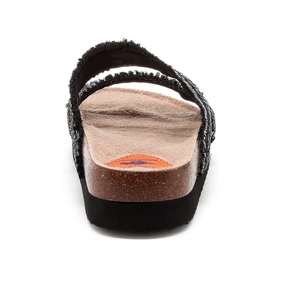 Rocket Dog Aruba Raffia Textile Women's Black Sandals - Image 2