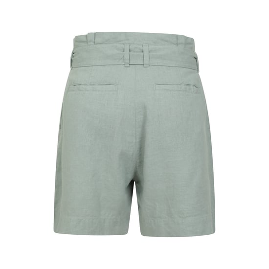 Mountain Warehouse Womens/Ladies Oatley Linen Blend Shorts (Khaki Green) - Image 2