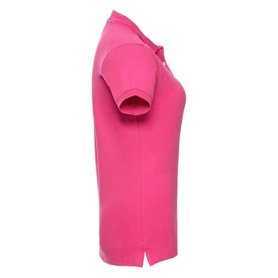 Russell Womens/Ladies Pique Stretch Polo Shirt (Fuchsia) - Image 3