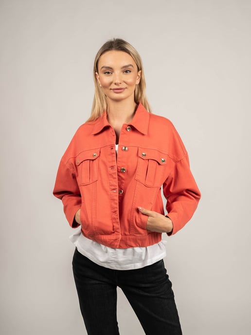 Patrizia Pepe Chaqueta de mujer rojo, naranja - Image 3
