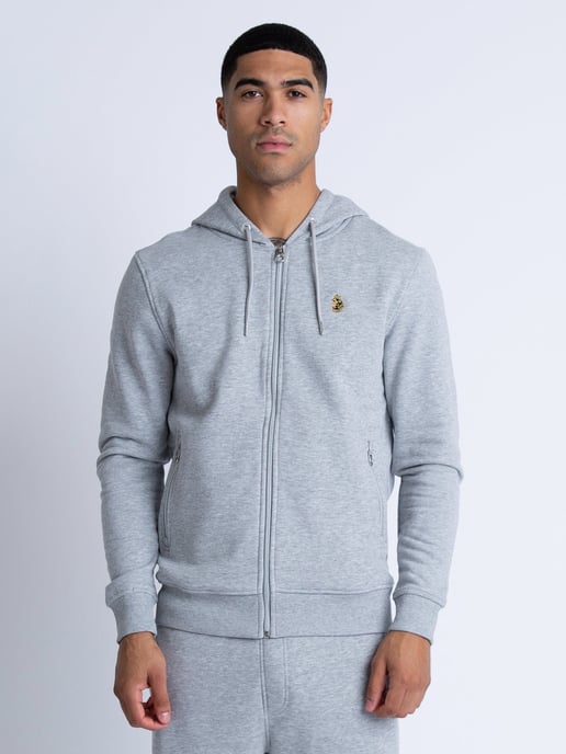 Luke 1977 Men's Berlin 2 Zip Hoodie in Grey