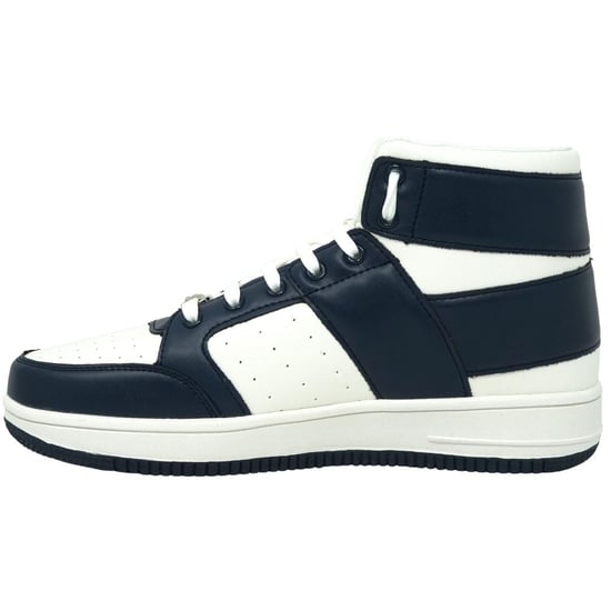 Zapatillas altas Plein Sport Bold Brand en blanco y azul marino - Image 2