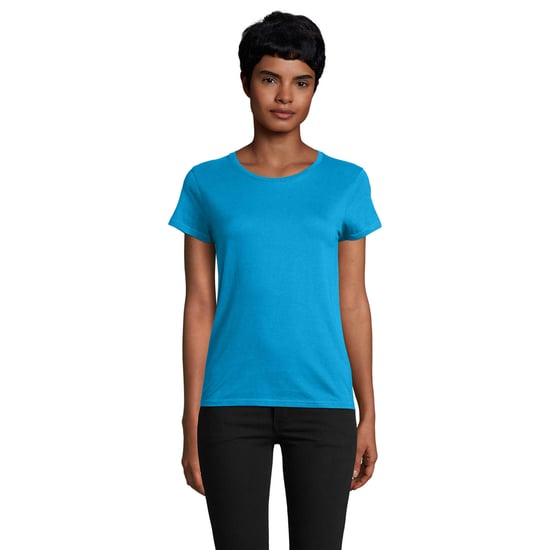 SOLS Womens/Ladies Pioneer T-Shirt (Aqua) - Image 1