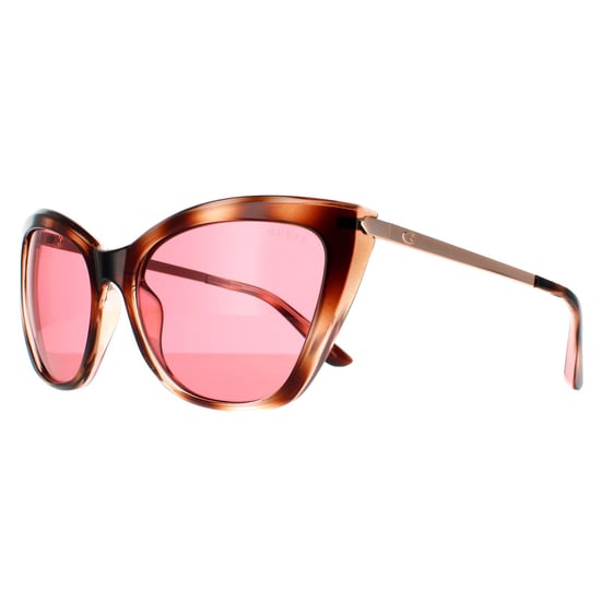 Guess Cat Eye Womens Havana Burgundy Sunglasses - Image 2