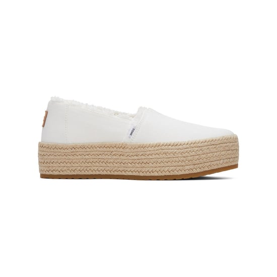 TOMS Valencia 100% Cotton Women's White Espadrilles - Image 5
