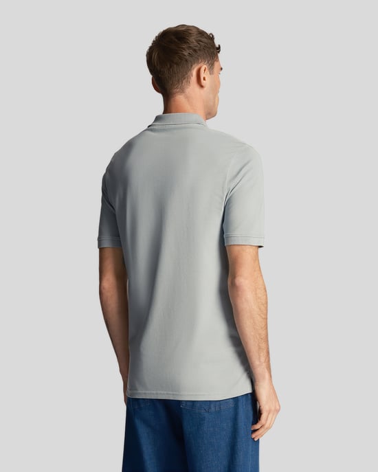 Lyle Scott Polo liso azul pizarra - Image 3