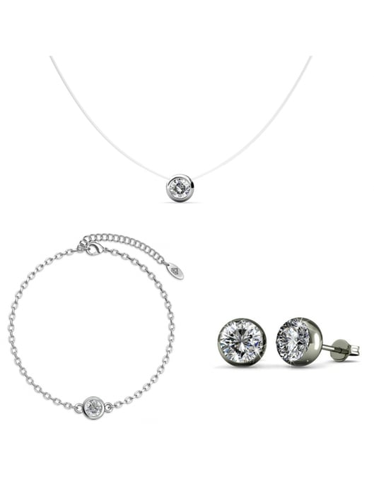 Conjunto Luna - Plata y Cristal - Image 1