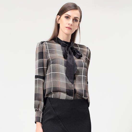 Ascot tie tartan shirt - Image 2