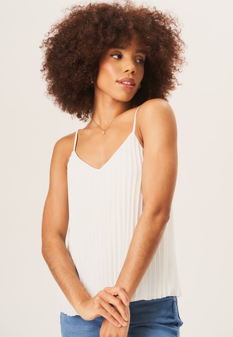 Top camisera plisada con tirantes - Image 3