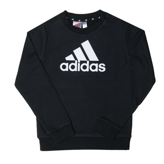 Girl's adidas Big Logo Sweatshirt in Black-White - Image 1