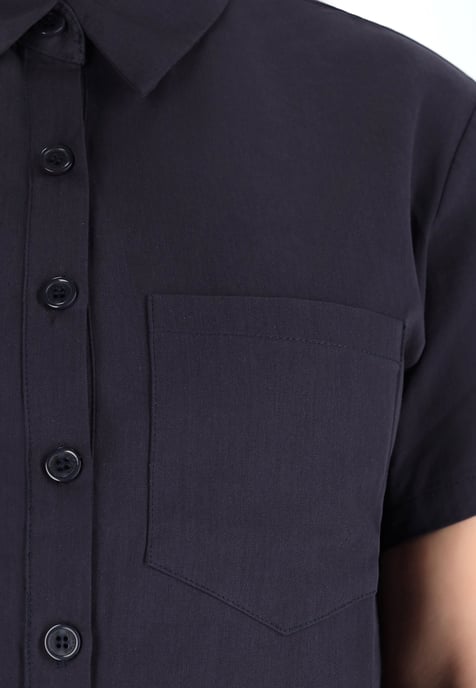 Dreimaster Blouse women dark marine - Image 3