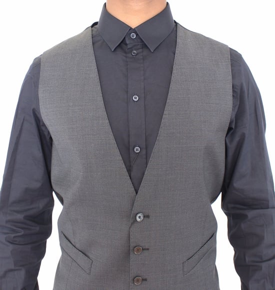 Chaleco Formal Ajustado Gray de Dolce & Gabbana - Image 2