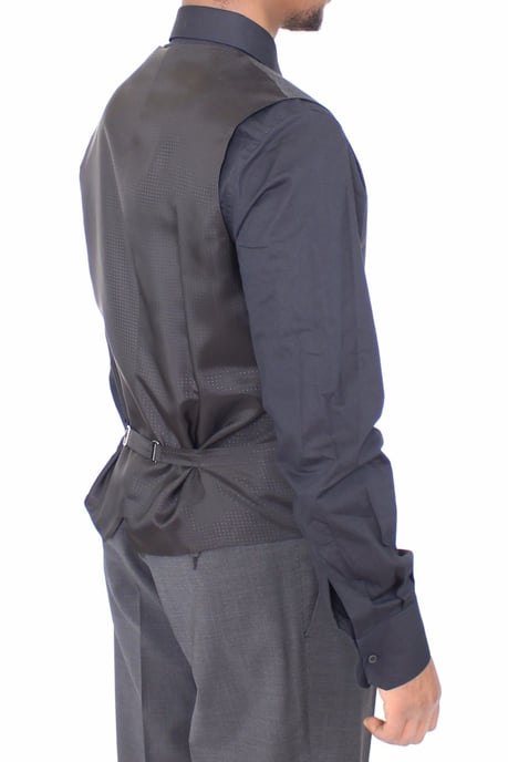 Chaleco Formal Ajustado Gray de Dolce & Gabbana - Image 3