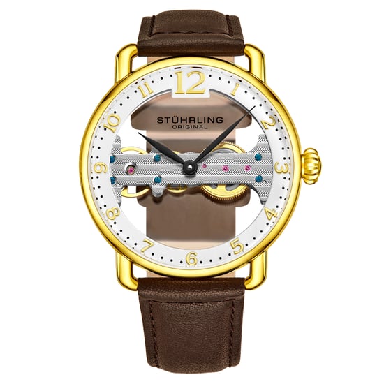 Brown and Yellow Gold Bridge Quartz 42mm - Image 1