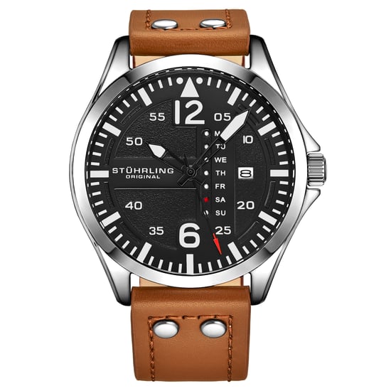 Brown and Black Aviator Quartz 44mm - Image 1