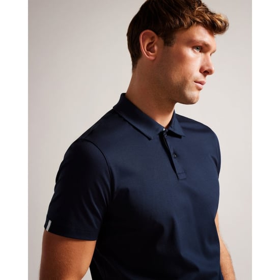 Polo Azul Marino De Tacto Suave Y Corte Slim Zeiter De Ted Baker - Image 3