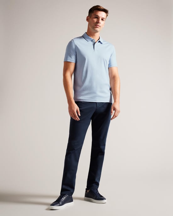 Polo de Manga Corta Slim de Tacto Suave para Hombre Ted Baker Zeiter - Image 2