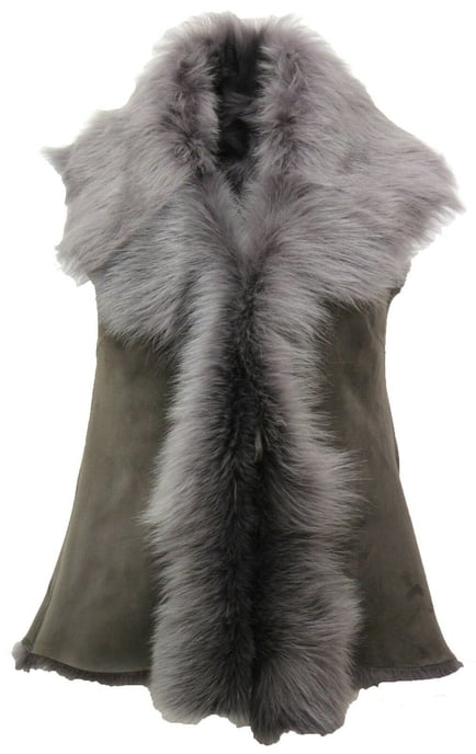 Women's Toscana Sheepskin Short Gilet-Denver