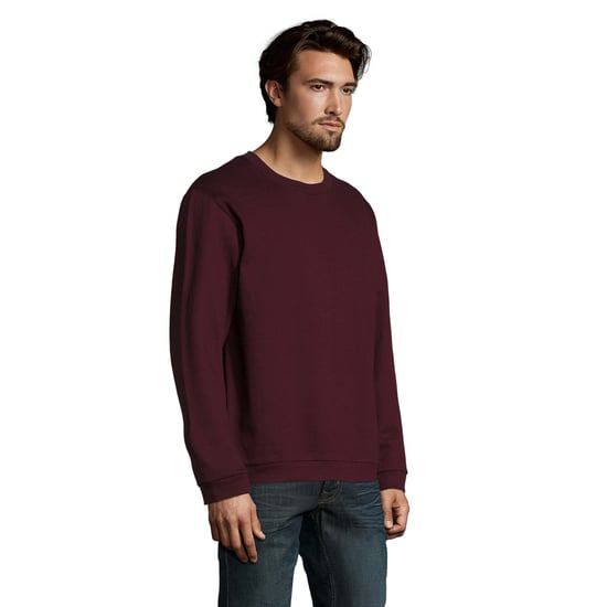 SOLS Mens Spider Round Neck Sweatshirt (Oxblood) - Image 3