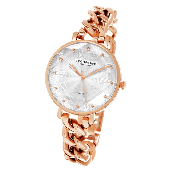 Rose Gold and Silver Vogue Quartz 38mm - Image 2