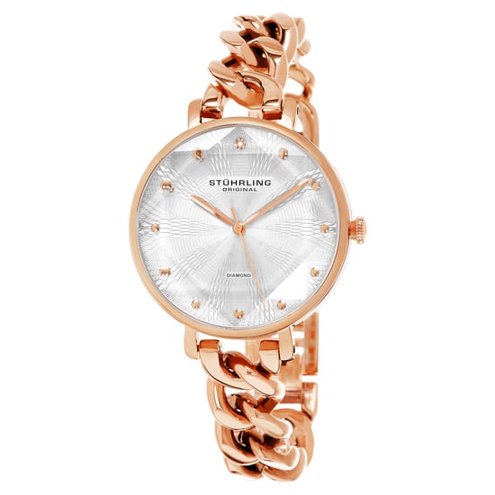 Rose Gold and Silver Vogue Quartz 38mm - Image 1