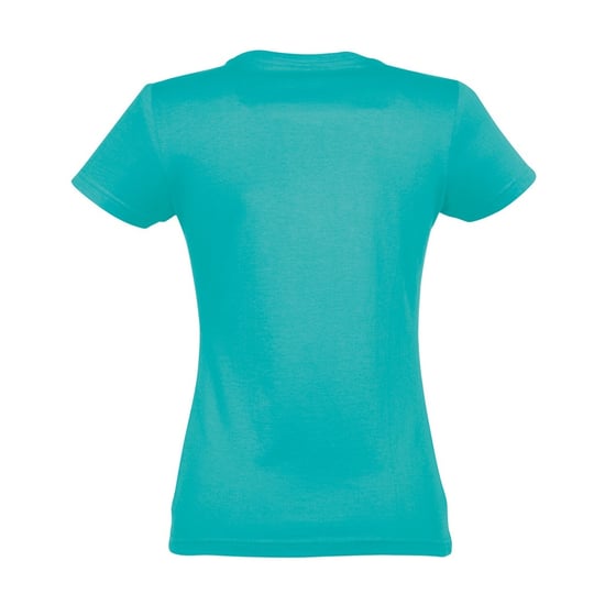 SOLS Womens/Ladies Imperial Heavy Short Sleeve T-Shirt (Caribbean Blue) - Image 2