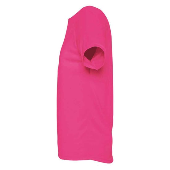 SOLS Mens Sporty Raglan T-Shirt (Neon Pink) - Image 3