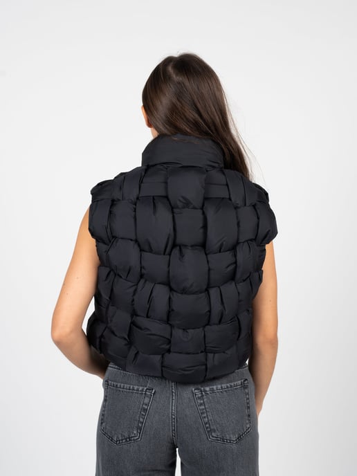 La Haine Inside Us Sin mangas Down Vest Unisex de mujer negro - Image 5