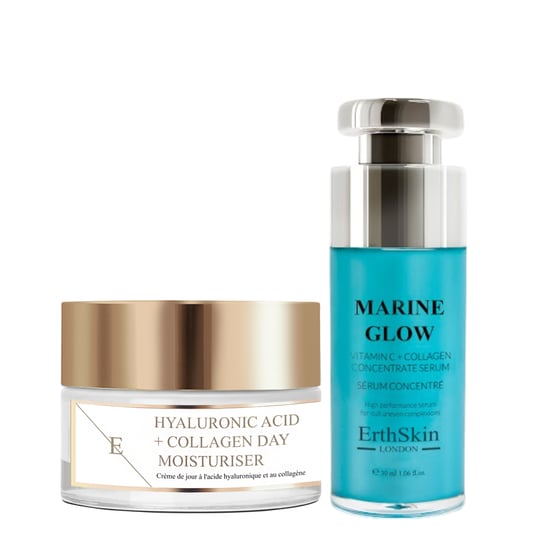 Marine Glow Vitamin C + Collagen Concentrate Serum 30ml + Hyaluronic acid & Collagen Day Cream 50ml