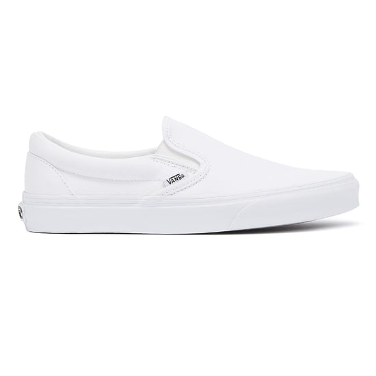 Vans Classic Slip on True White Canvas Trainers - Image 4