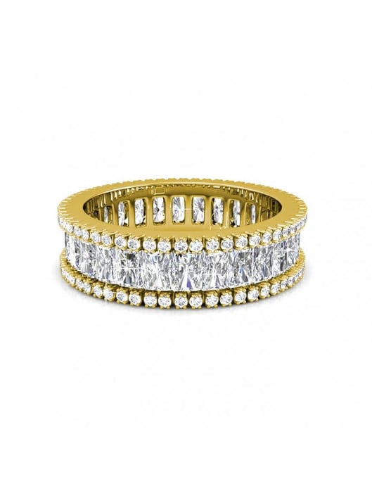 Anillo Glamour Lock - Oro y Cristal - Image 3