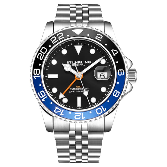 Black and Blue Meridian GMT Quartz 42mm - Image 1