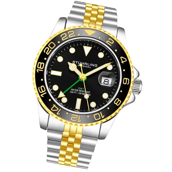 Black and Yellow Meridian GMT Quartz 42mm - Image 2
