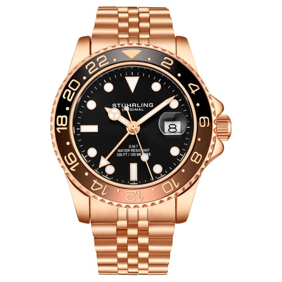 Rose Gold Meridian GMT Quartz 42mm - Image 1
