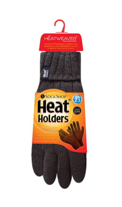 Heat Holders - Guantes de invierno de punto por cable de 2,3 tog para mujer - Image 2