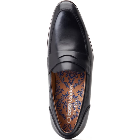 Base London Bruno Leather Men's Black Loafers - Image 4