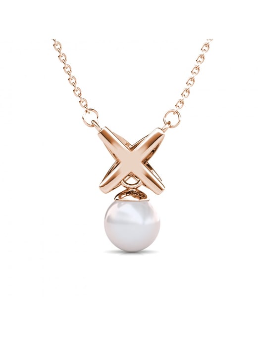 Colgantes Chris Pearl - Oro rosa y cristal - Image 4
