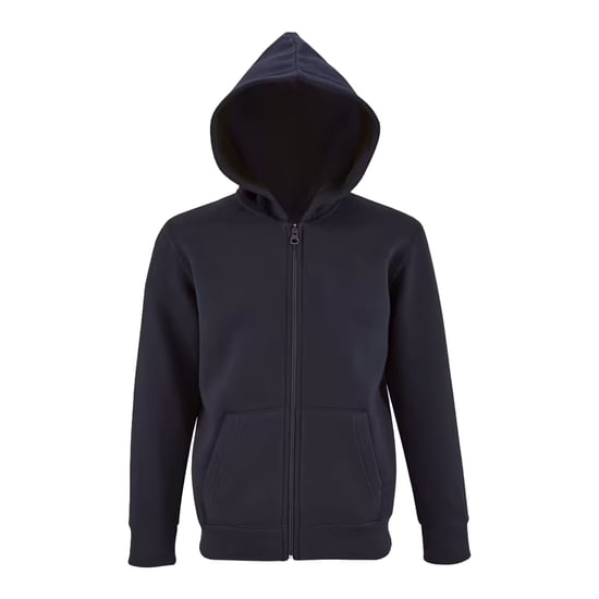 SOLS Childrens/Kids Stone Full Zip Hoodie (French Navy) - Image 1