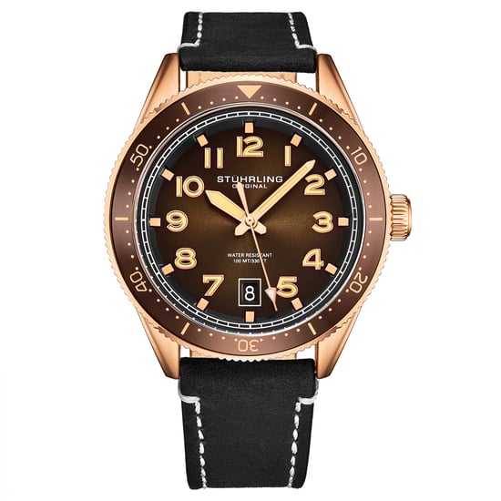 Rose Gold and Brown Quartz 42mm