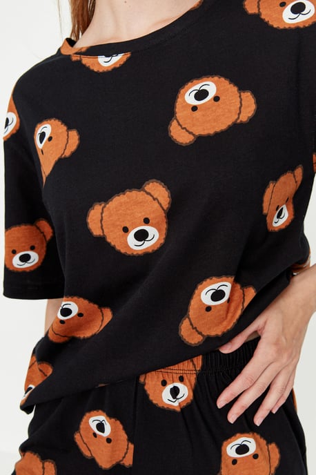 Trendyol Women's Crew neck Pajama Set - Image 3