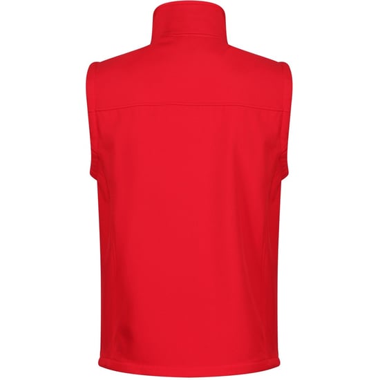 Regatta Mens Flux Softshell Bodywarmer / Sleeveless Jacket Water Repellent And Wind Resistant (Classic Red) - Image 2