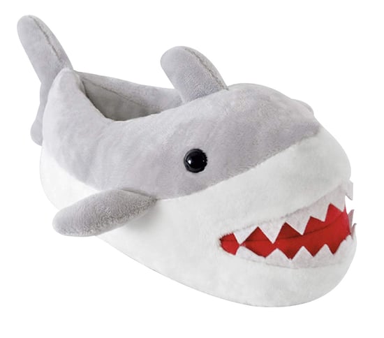 Chanclas de felpa con forma de tiburón en 3D para niños - Tiburón - Image 1