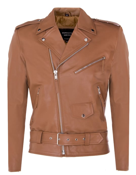 Brando biker skirt leather motorcycle jacket