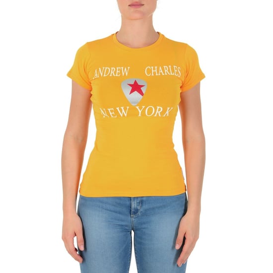 Andrew Charles By Andy Hilfiger Womens T-Shirt TS501 03 1002 Tarana Yellow
