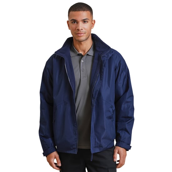 Premier Unisex Adult Selsey Hydrochecker Waterproof Jacket (Navy) - Image 2
