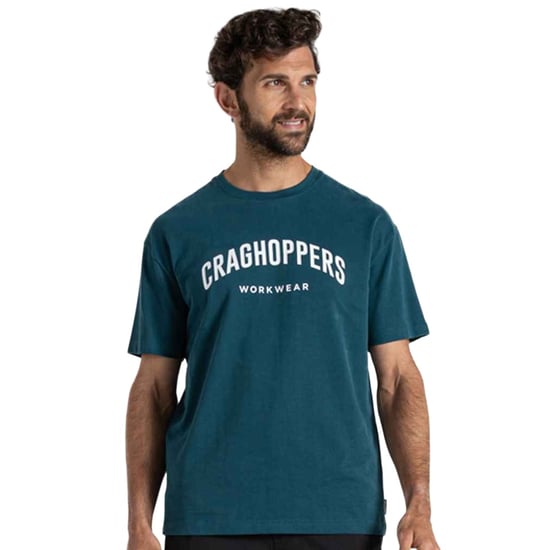 Craghoppers Mens Batley Work T-Shirt (Dark Aegean Blue)