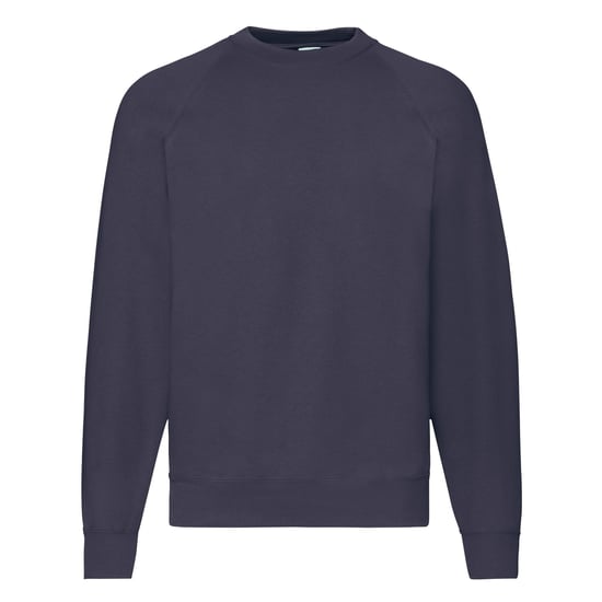 Fruit Of The Loom Mens Raglan Sleeve Belcoro® Sweatshirt (Deep Navy) - Image 2