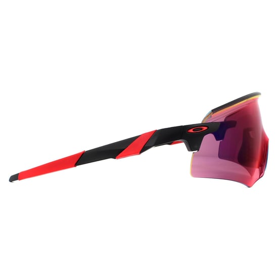 Gafas de sol Oakley Rectangulares para hombres en negro mate con lente Prizm Road - Image 4