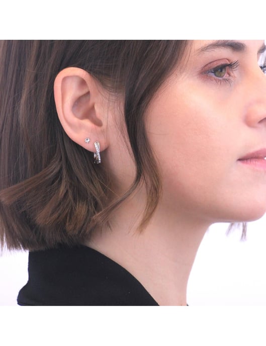 Pendientes Criss - Plata y Cristal - Image 2
