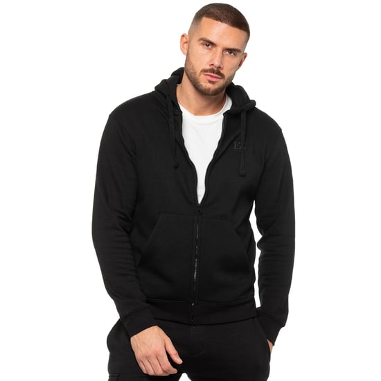 Enzo | Sudadera con capucha y cremallera - Negro - Image 1